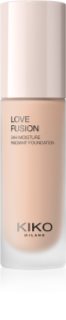 KIKO Milano Love Fusion 24H Moisture Radiant Foundation Langanhaltende cremige Make-up mit feuchtigkeitsspendender Wirkung