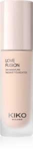 KIKO Milano Love Fusion 24H Moisture Radiant Foundation kremasti dugotrajni puder s hidratantnim učinkom nijansa 0 Neutral Rose 30 ml