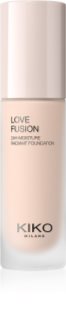 KIKO Milano Love Fusion 24H Moisture Radiant Foundation Langanhaltende cremige Make-up mit feuchtigkeitsspendender Wirkung