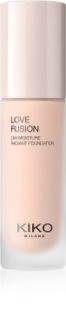 KIKO Milano Love Fusion 24H Moisture Radiant Foundation kremasti dugotrajni puder s hidratantnim učinkom nijansa 1.5 Neutral Rose 30 ml