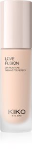 KIKO Milano Love Fusion 24H Moisture Radiant Foundation tartós krémalapozó hidratáló hatással