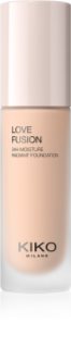 KIKO Milano Love Fusion 24H Moisture Radiant Foundation kremasti dugotrajni puder s hidratantnim učinkom nijansa 2 Neutral Rose 30 ml
