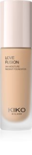 KIKO Milano Love Fusion 24H Moisture Radiant Foundation kremasti dugotrajni puder s hidratantnim učinkom nijansa 4 Warm Olive 30 ml