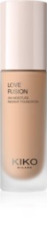 KIKO Milano Love Fusion 24H Moisture Radiant Foundation Langanhaltende cremige Make-up mit feuchtigkeitsspendender Wirkung Farbton 5.5 Warm Rose 30 ml