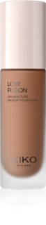 KIKO Milano Love Fusion 24H Moisture Radiant Foundation Langanhaltende cremige Make-up mit feuchtigkeitsspendender Wirkung Farbton 8 Warm Gold 30 ml