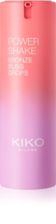 KIKO Milano Power Shake Bronze Bliss Drops önbarnító cseppek az arcra árnyalat 02 Pinky Crush 30 ml