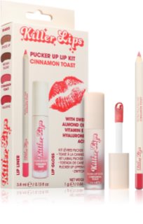 Killer Lips Pucker Up Lip Kit conjunto para lábios para mulheres Spiced Up