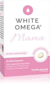 Kindgesund WHITE OMEGA® Mama Omega-3 Kapseln für eine einwandfreie Funktion des Organismus 90 Kapseln