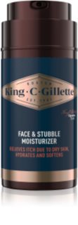 Gillette King C. Face & Stubble Moisturizer hydratační krém na obličej a vousy pro muže 100 ml