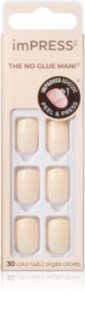 KISS imPRESS The No Glue Mani Short False Nails Point Pink 30 pc