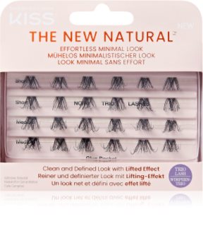 KISS The New Natural Effortless Minimal Look knotenfreie Bündel mit selbstklebenden Wimpern