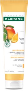 Klorane Mango Leave-in Cream Dry Hair crema senza risciacquo nutriente e idratante 125 ml