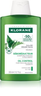 Klorane Nettle valomasis šampūnas riebiems plaukams