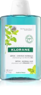 Klorane Organic Mint čistilni razstrupljevalni šampon za normalne lase