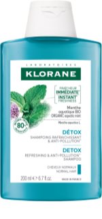 Klorane Organic Mint shampoo detergente detossinante per capelli normali