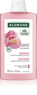Klorane Peony Soothing Sensitive Hair Scalp Shampoo szampon do skóry wrażliwej