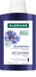 Klorane Cornflower Organic shampoo keltaisia sävyjä neutralisoiva 200 ml