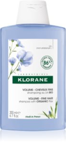 Klorane Flax Fiber Bio champú para cabello fino y lacio