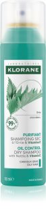 Klorane Nettle kuivashampoo rasvoittuviin hiuksiin