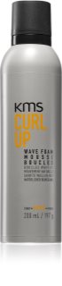 KMS Curl Up Wave Foam pěna na vlasy pro definici vln 200 ml
