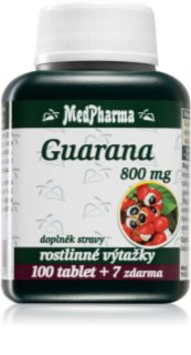 MedPharma Guarana 800 mg tablety pro podporu snížení míry únavy a vyčerpání 107 tbl