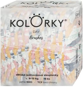Kolorky Day Brushes ympäristöystävälliset kertakäyttövaipat