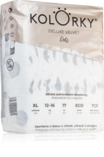 Kolorky Deluxe Velvet Dots Einweg-Ökowindeln