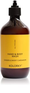 Kolorky Hand & Body Wash gel lavant mains et corps Ginger & Smoky Cardamom 490 ml