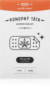 Konopný táta Patches 1000 mg CBD plaster rozgrzewający z CBD 10 szt.