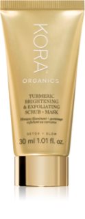 KORA Organics Turmeric Brightening & Exfoliating Scrub + Mask peeling és maszk