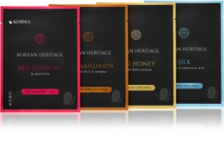 KORIKA Korean Heritage Sheet Mask Set fátyolmaszk szett Korean Heritage