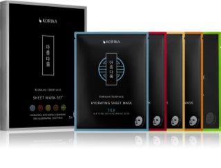 KORIKA Korean Heritage Sheet Mask Set zestaw masek do twarzy 5 szt.