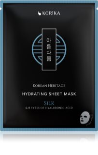 KORIKA Korean Heritage Silk & 8 Types of Hyaluronic Acid Hydrating Sheet Mask hydratačná plátienková maska 25 g