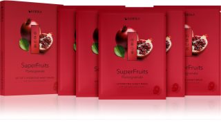 KORIKA SuperFruits Pomegranate - Set of 5 Hydrating Face Sheet Masks lote de mascarillas en oferta con efecto humectante 5x25 g