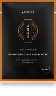 KORIKA Korean Heritage Brightening Eye Patch Mask Jeju Mandarine & Vitamin C освежаваща маска за околоочната област 2 бр.