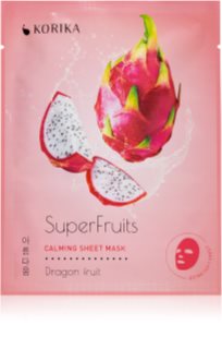 KORIKA SuperFruits Dragon Fruit - Calming Sheet Mask mascarilla facial calmante en forma de hoja Dragon fruit 25 g