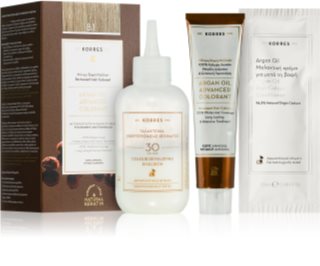 Korres Argan Oil trajna boja za kosu s arganovim uljem nijansa 8.1 Ash Light Blonde 50 ml