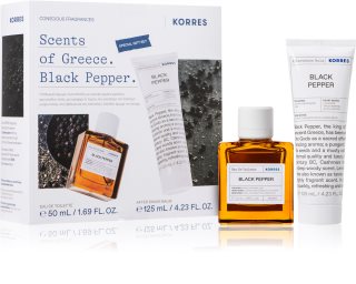 Korres Black Pepper gift set for men