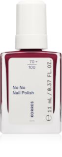 Korres No No Nail Polish зміцнюючий лак для нігтів відтінок 59 Burgundy Red 11 мл