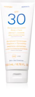Korres Yoghurt Sunscreen emulsja do opalania do twarzy i ciała SPF 30 200 ml