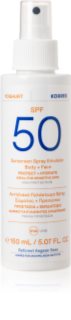 Korres Yoghurt Sunscreen opalovací mléko ve spreji na obličej a tělo SPF 50+ 150 ml