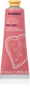 Korres Peony Rose feuchtigkeitsspendende Creme für die Hände mit Mandelöl 50 ml