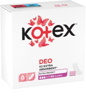 Kotex Super Deo panty liners 52 pc