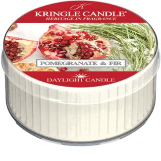 Kringle Candle Pomegranate & Fir Daylight vela de té 42 g