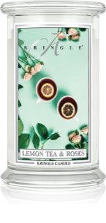 Kringle Candle Classic Lemon Tea & Roses bougie parfumée 623 g