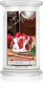 Kringle Candle Classic Strawberries & Cream Duftkerze 623 g