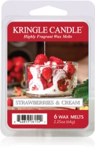 Kringle Candle Strawberries & Cream vosak za aroma lampu 64 g