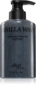 KUNDAL Objet Exfoliating & Waterfull Hand Wash verzorgende vloeibare handzeep met exfoliërende werking met geur Vanilla Wave 380 ml