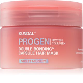 KUNDAL Progen Double Bonding Capsule Hair Mask Genoprettende maske til skadet hår Aroma Violet Muguet 180 g
