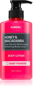 KUNDAL Honey & Macadamia Baby Powder поживне молочко для тіла зі зволожуючим ефектом 500 мл